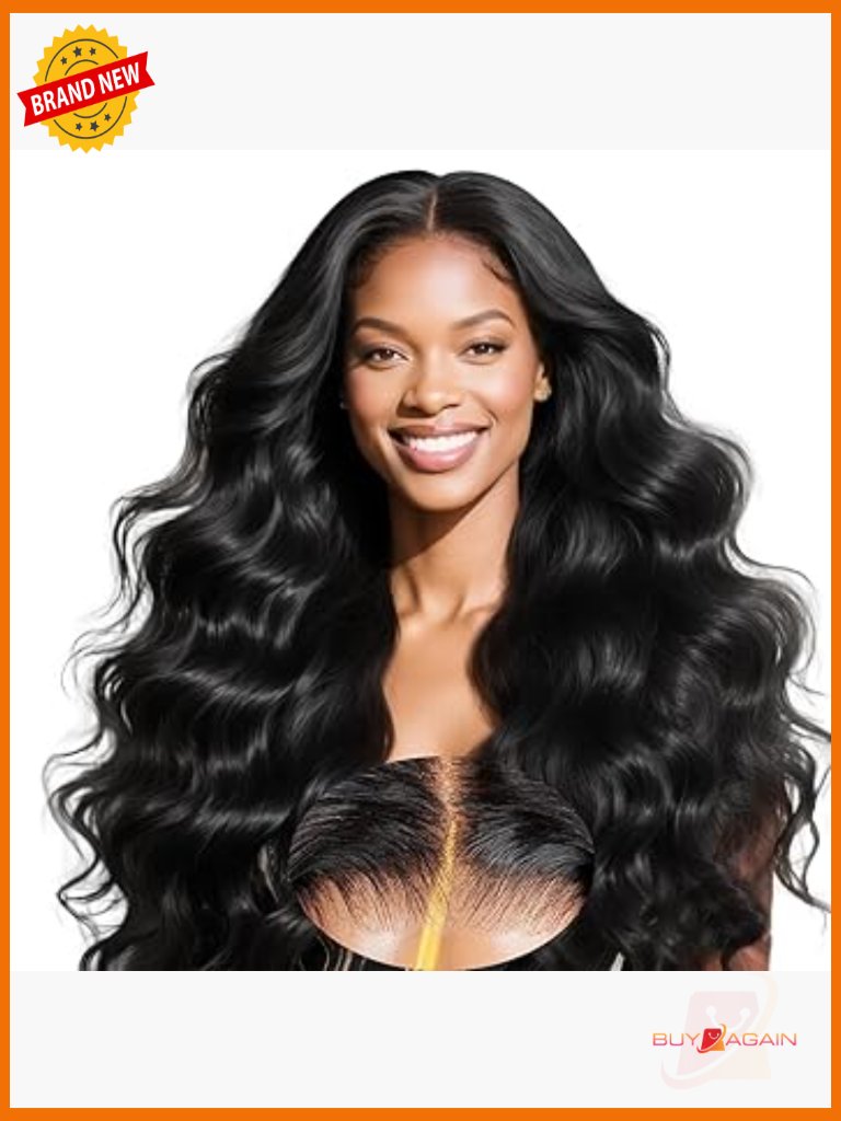 Body Wave 200% Density Lace Front Wig Pre Plucked Pre Cut Glueless Human Hair